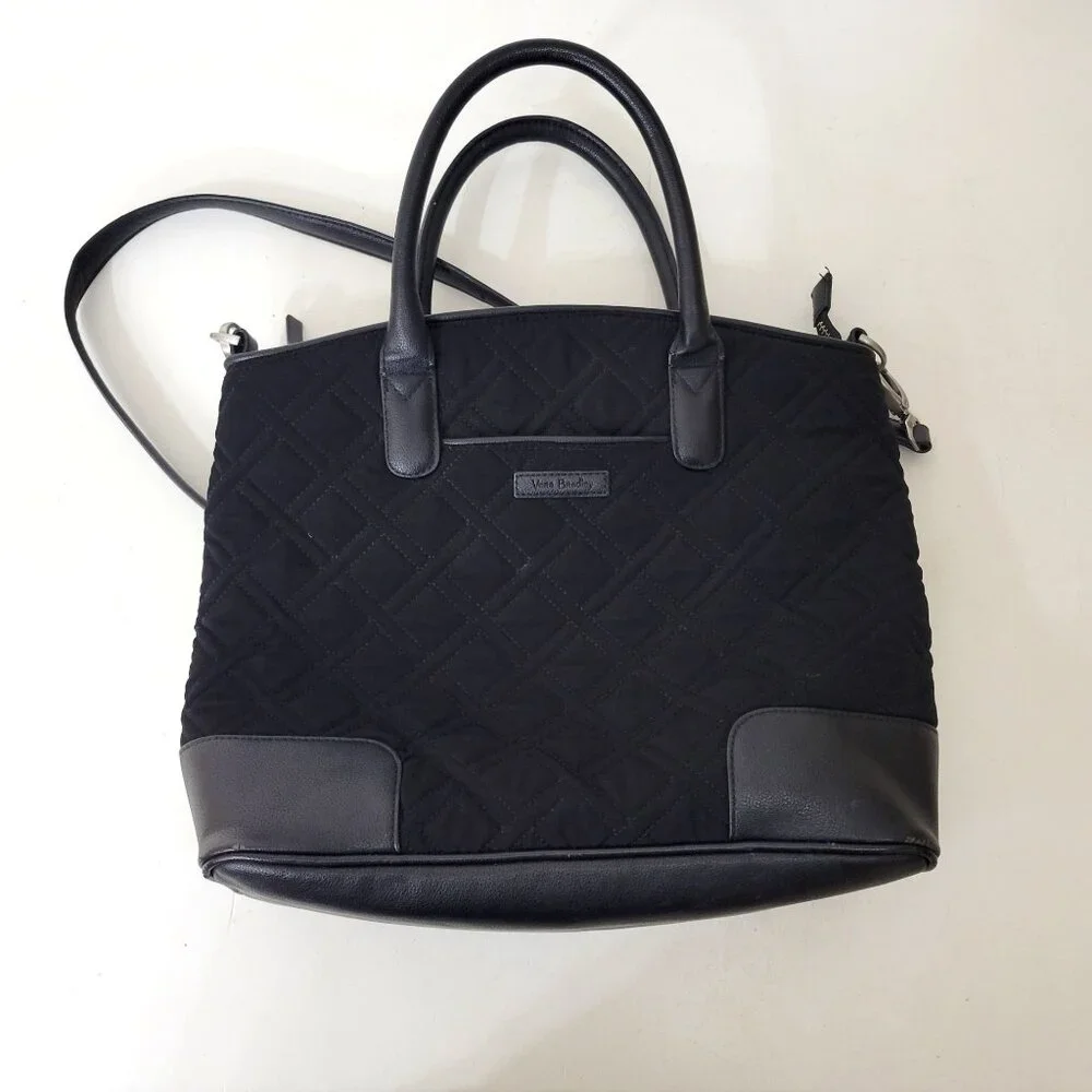 Vera Bradley Black Quilted Purse - Picture 2 of 7